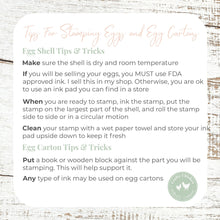 Load image into Gallery viewer, Silkie Chicken Egg Stamp Collection