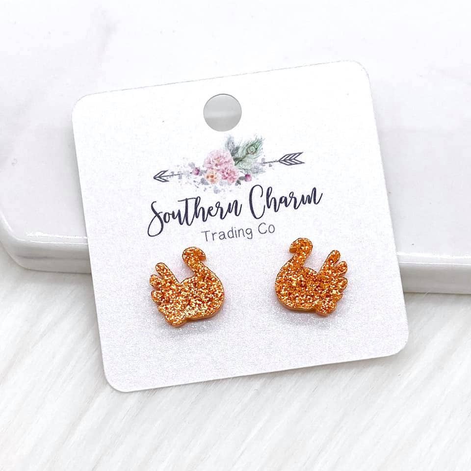 Glittery Turkey Studs